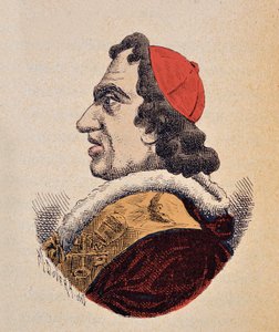 Ritratto del Papa Pio VII (Pio) (1800-1823), 1898 (incisione con colorazione successiva) da Italian School